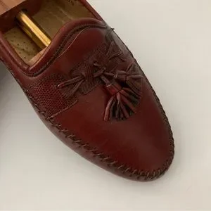 Santoni | Shoes | Santoni Mens Tasseled Leather Dress Shoes  display picture 2